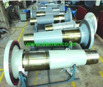 Wind driven generator shaft